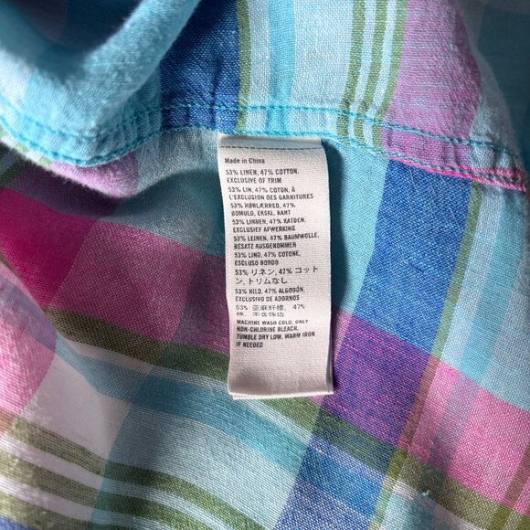 Sweet Pastel A&F Plaid Shirt - Size S - Picture 12 of 15